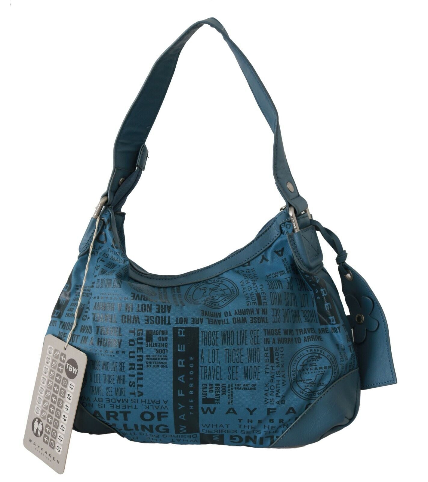 WAYFARER Chic Blue Fabric Shoulder Bag - Perfect for Everyday Women's Elegance