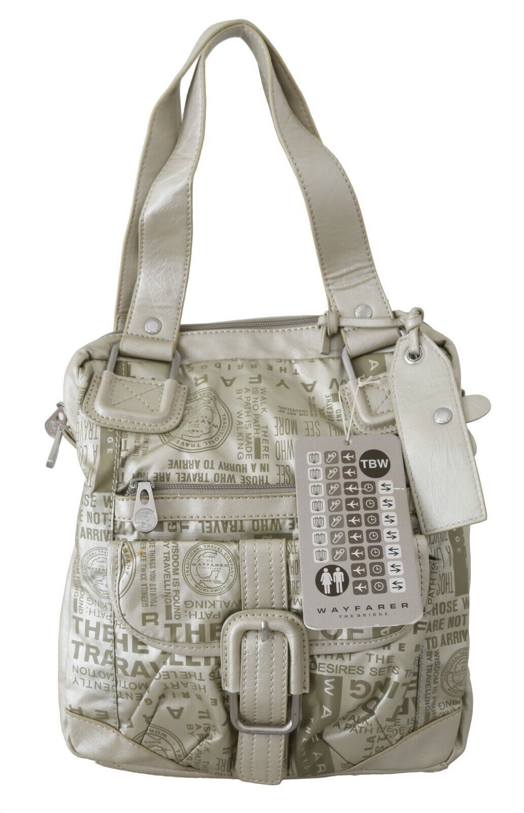 WAYFARER Chic White Fabric Shoulder Women's Bag