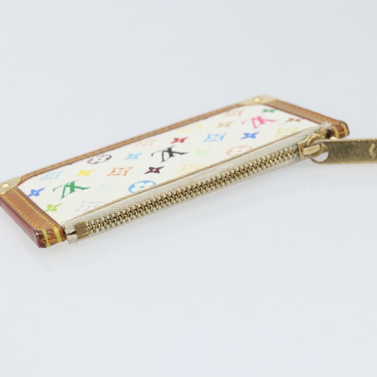 Louis Vuitton Pochette Clés Nm Monogram Multicolor Canvas White Canvas Wallets Accessory (Pre-Owned)