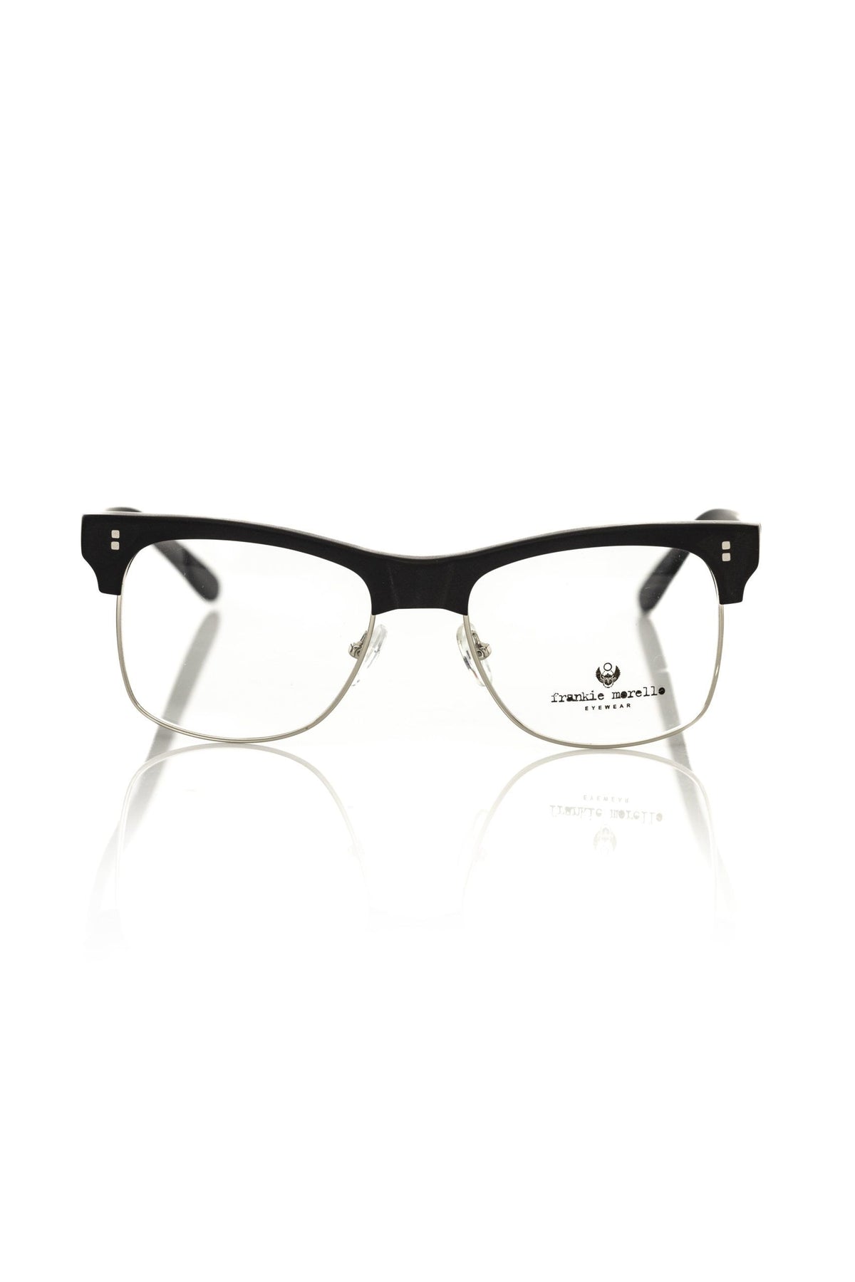 Frankie Morello Black Metallic Men's Eyeglass Men's Frame