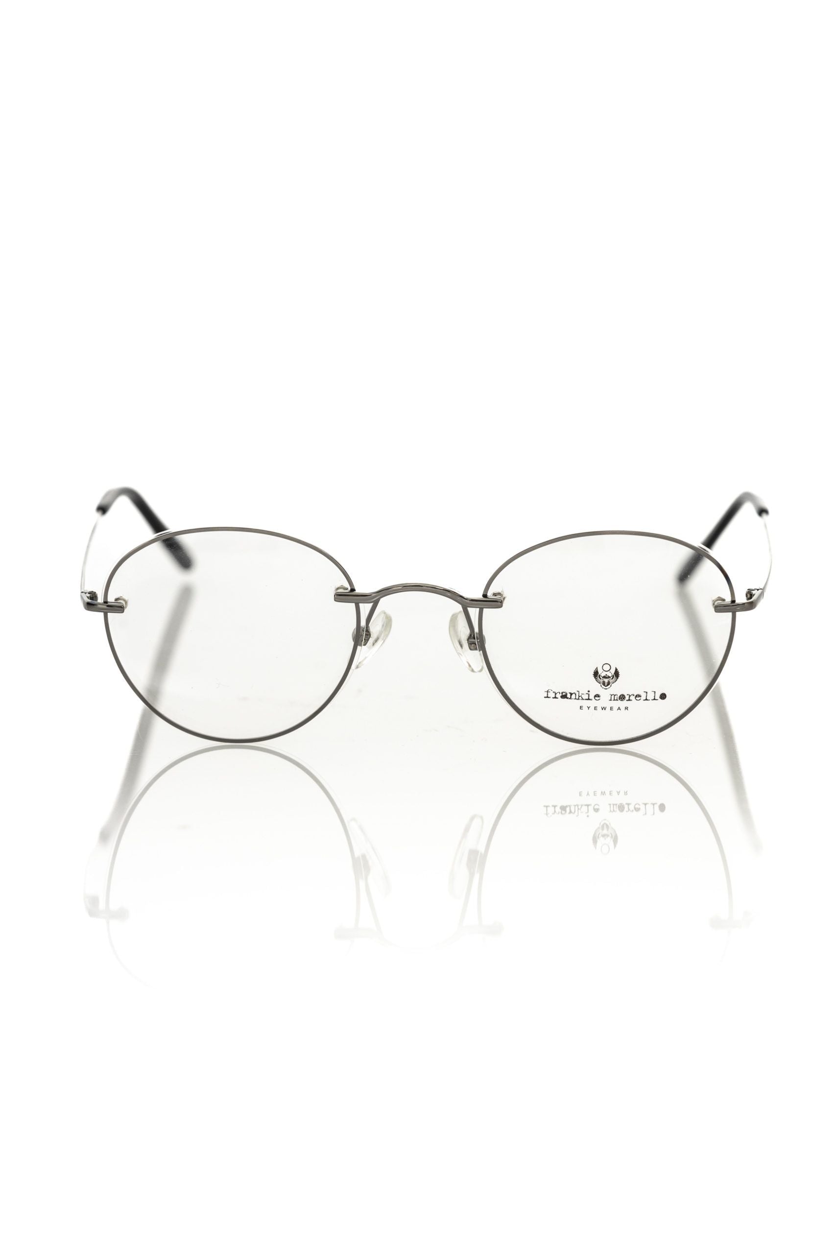 Frankie Morello Gray Metallic Men's Eyeglass Men's Frame
