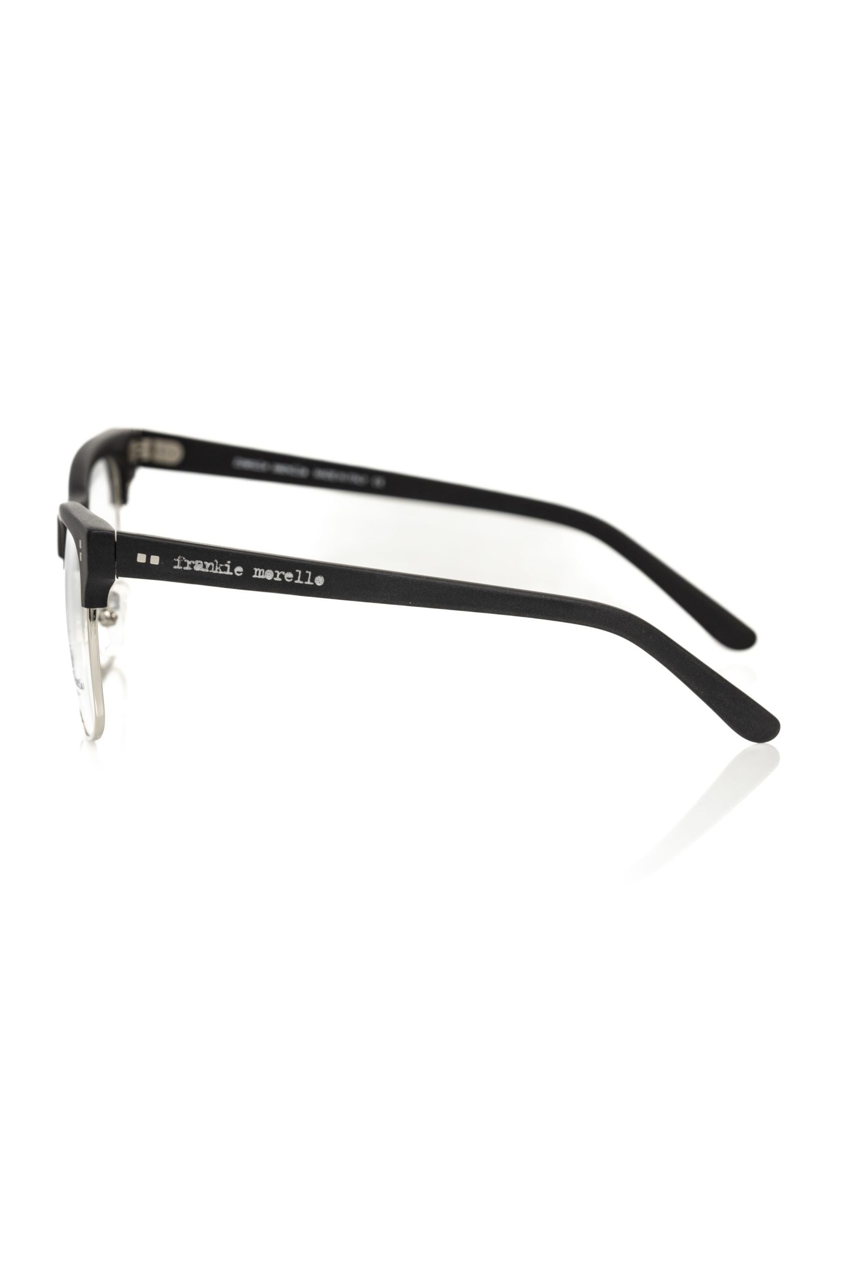 Frankie Morello Black Metallic Men's Eyeglass Men's Frame