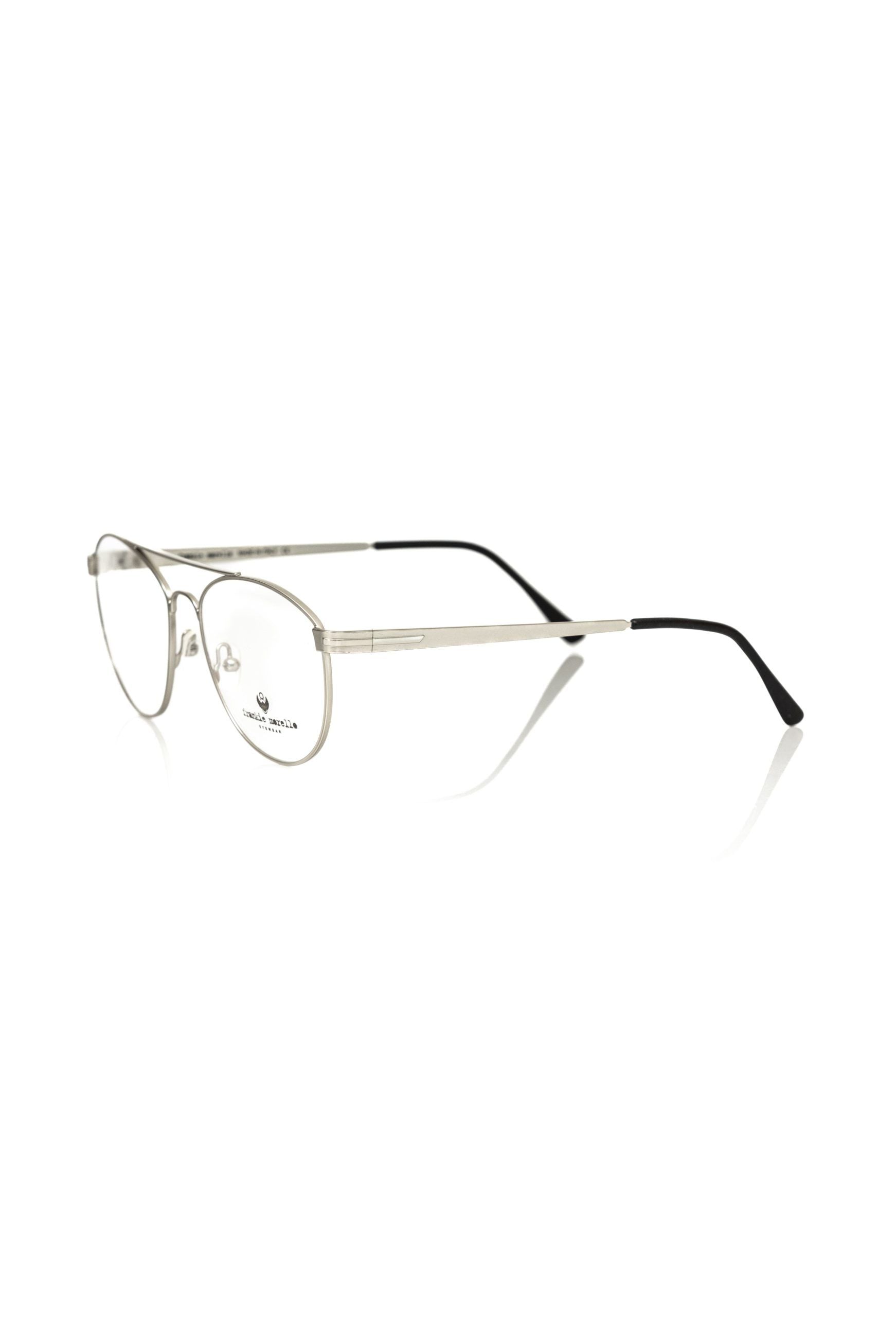 Frankie Morello Silver Metallic Unisex Men's Frame
