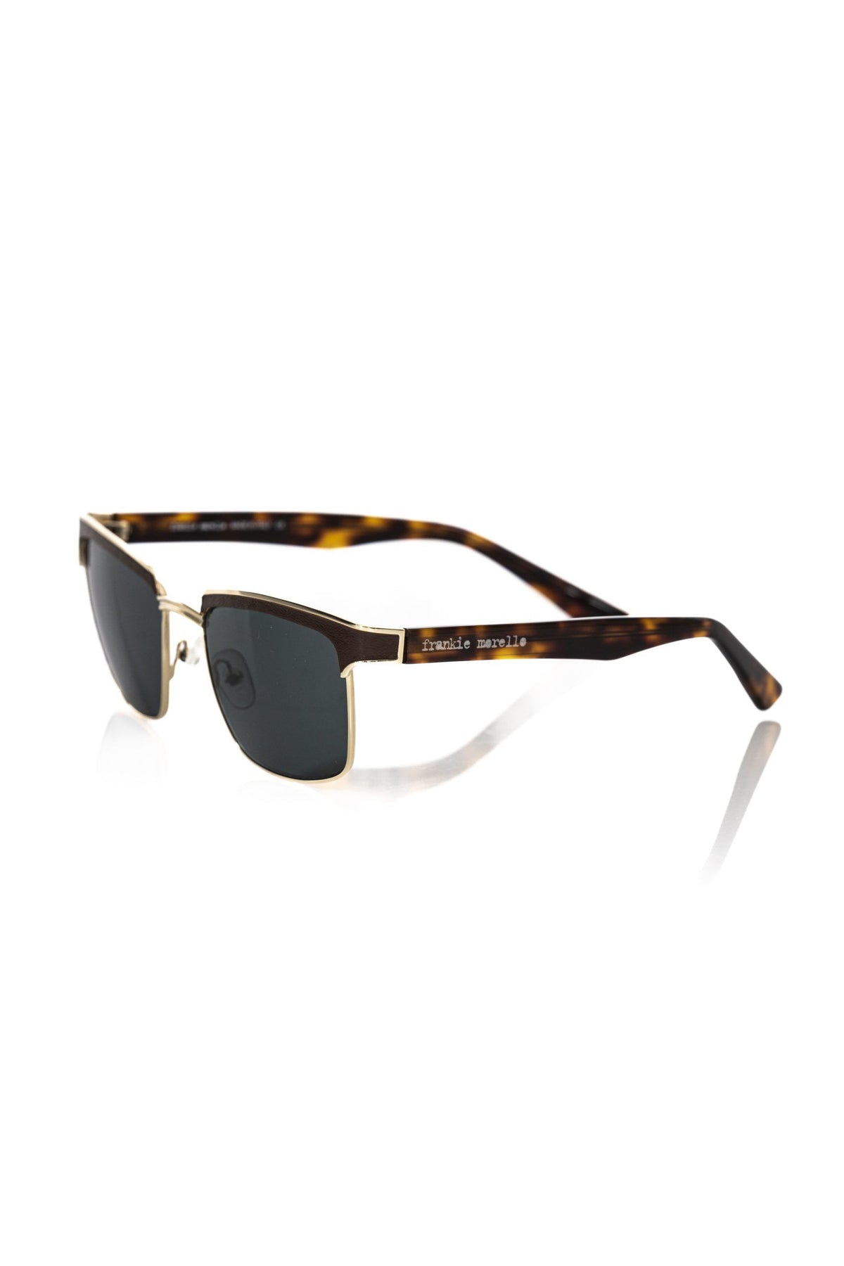 Frankie Morello Brown Metallic Men's Men's Sunglass