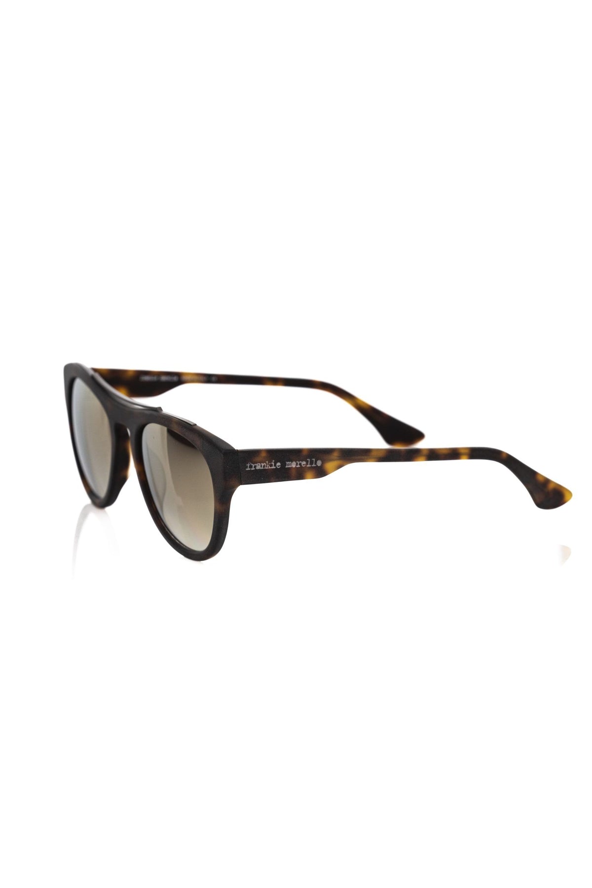 Frankie Morello Brown Acetate Mens Men's Sunglasses