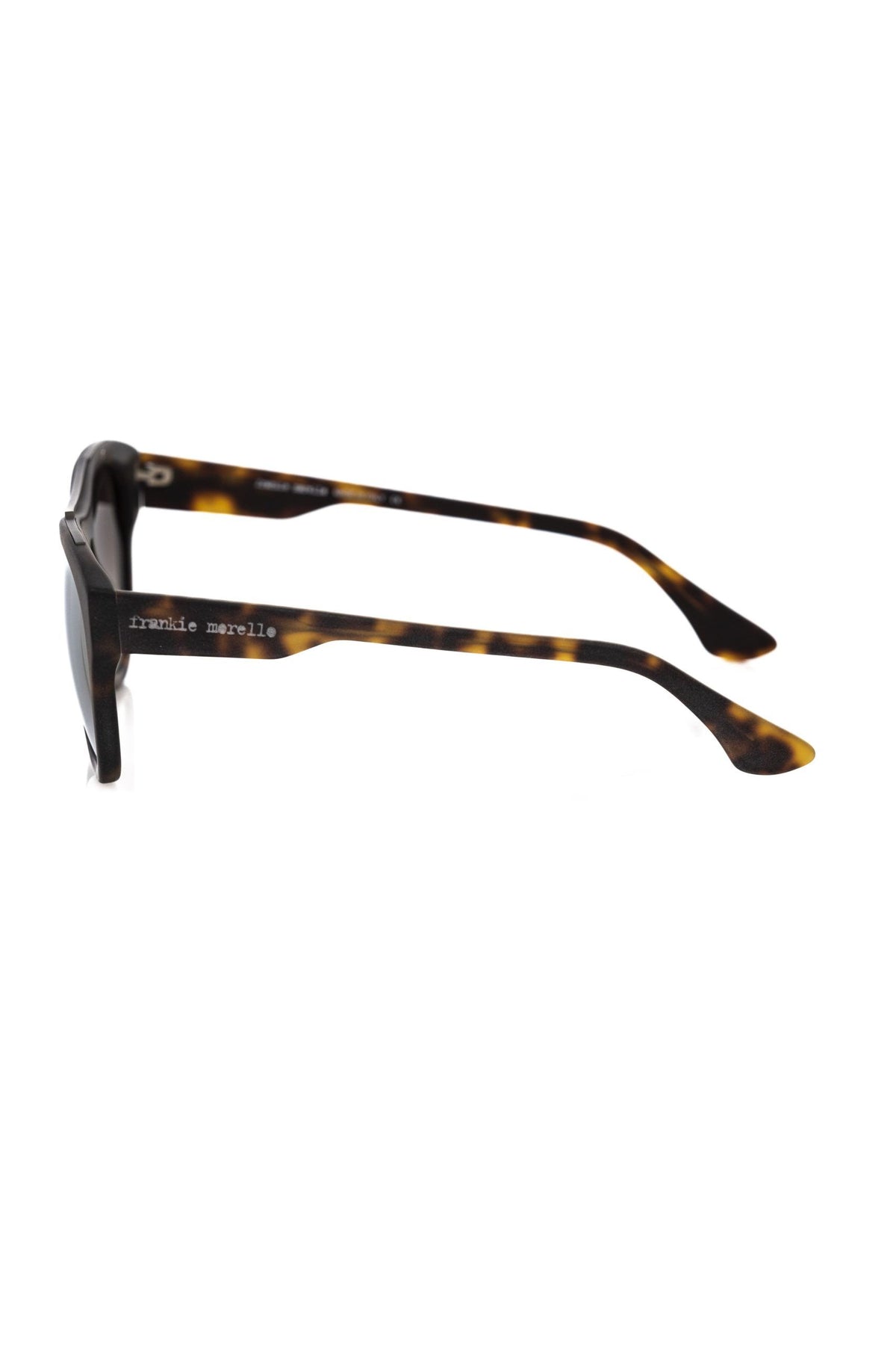 Frankie Morello Brown Acetate Mens Men's Sunglasses