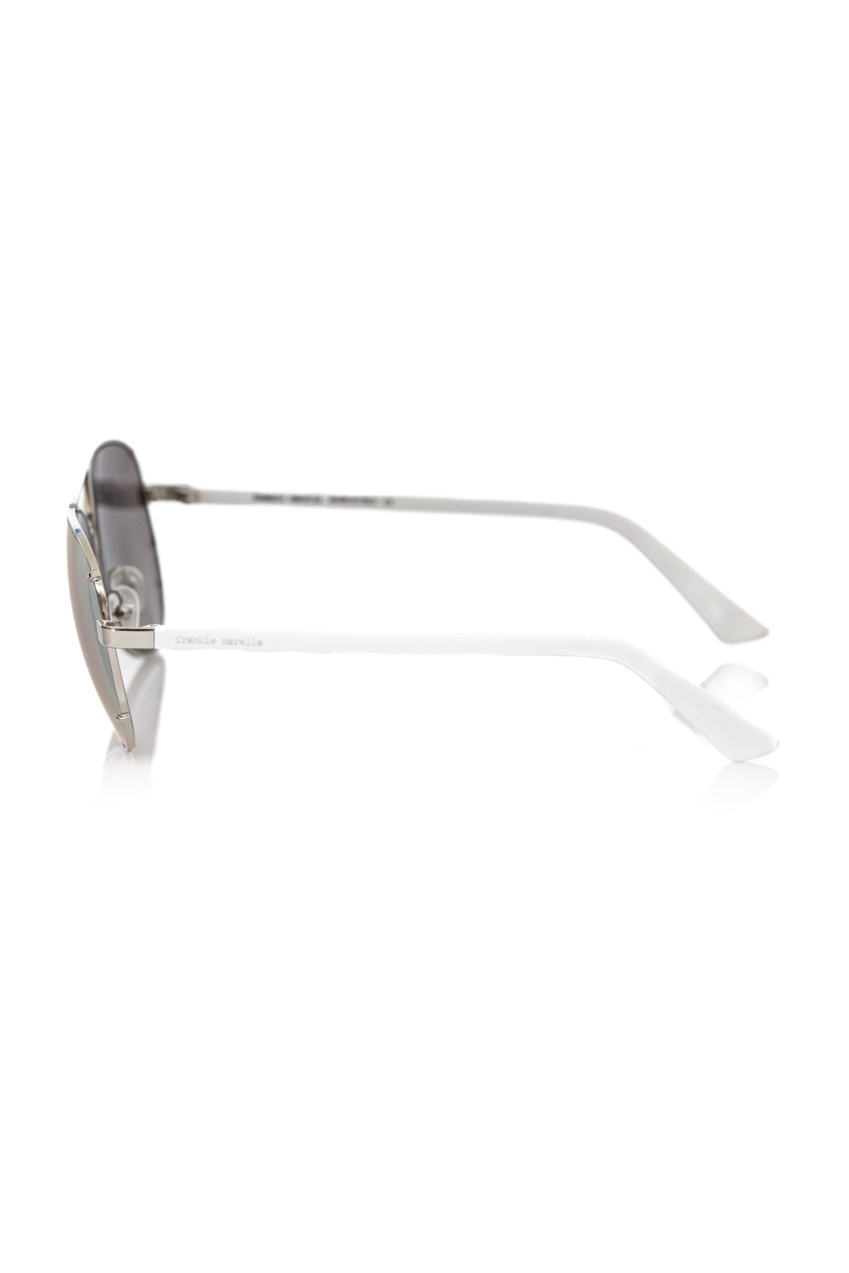 Frankie Morello Silver Metallic Fiber Men's Men's Sunglass