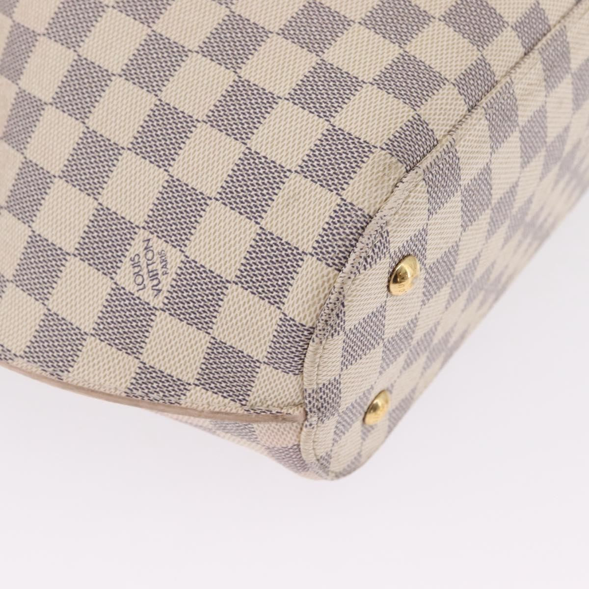 Louis Vuitton Girolata Damier White Canvas Handbag (Pre-Owned)