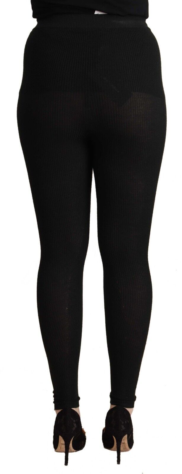 Dolce & Gabbana Elegant High Waist Cashmere-Silk Tights Women's Pants