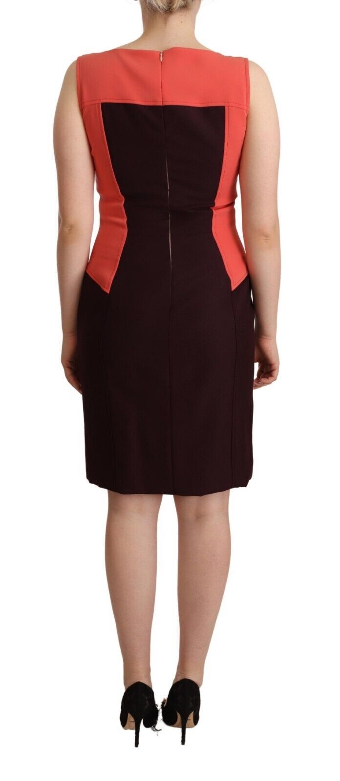 CO|TE Multicolor Polyester Sleeveless Sheath Knee Length Women's Dress