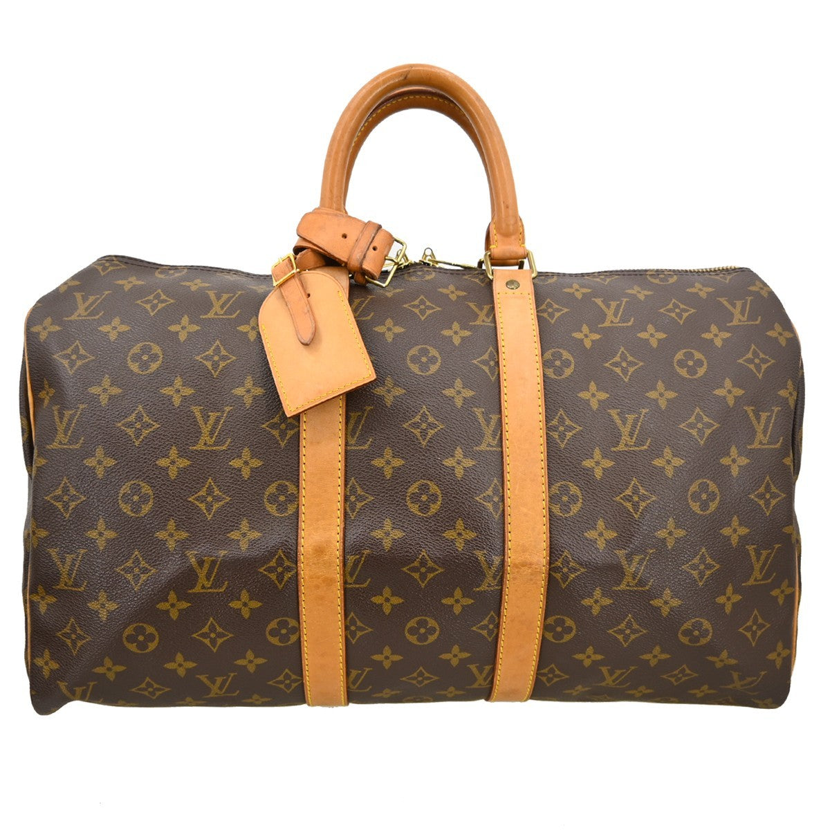 Louis Vuitton Keepall Monogram Canvas Brown Canvas Travel Bag Bag (Pre-Owned)