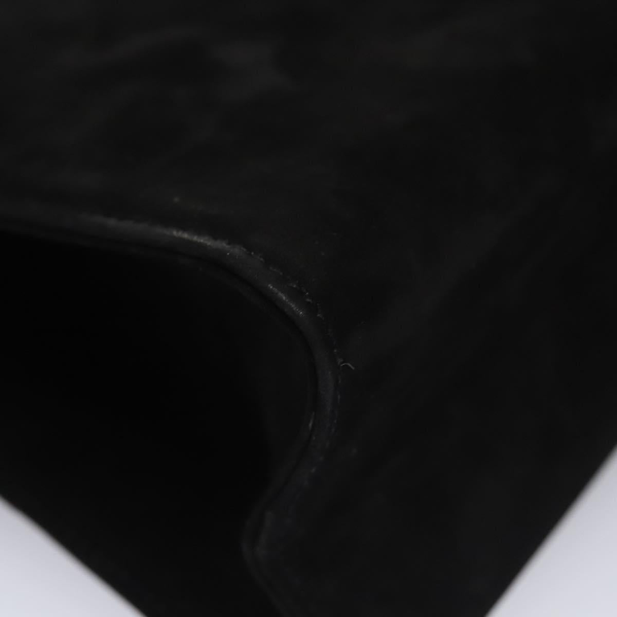 Salvatore Ferragamo Vala Black Suede Handbag (Pre-Owned)