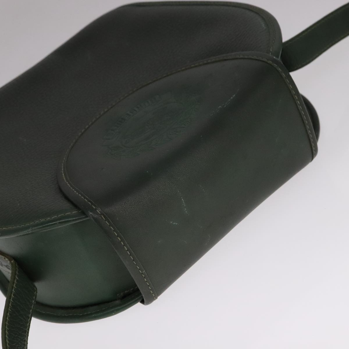 Burberry Green Leather Shoulder Bag (Pre-Owned)
