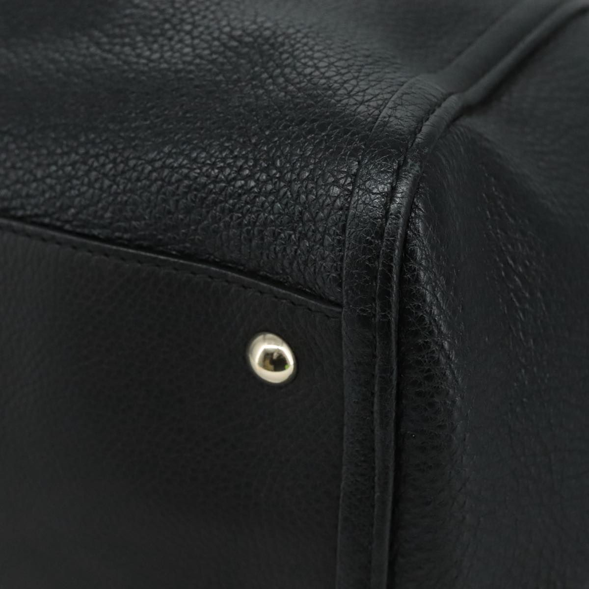 Gucci Soho Black Leather Handbag (Pre-Owned)