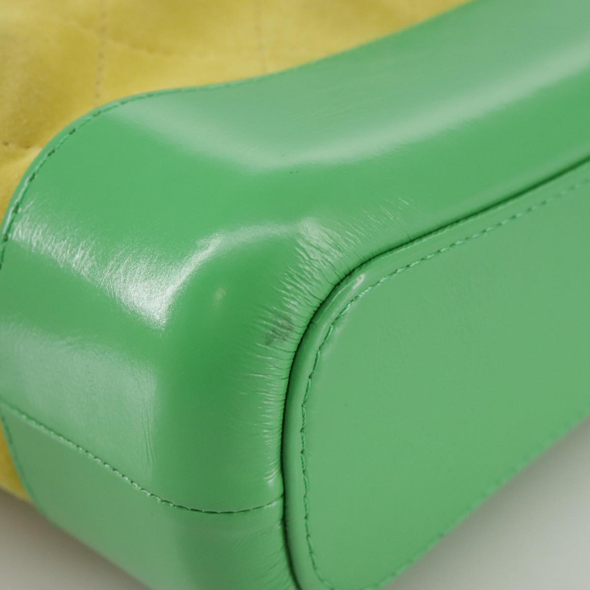 Chanel Gabrielle Yellow Suede Shoulder Bag (Pre-Owned)
