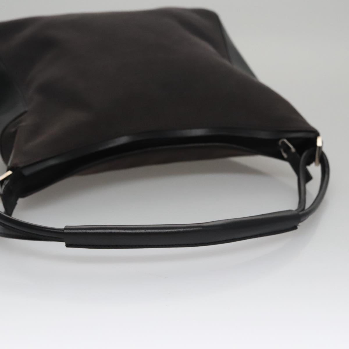 Gucci Hobo Black Canvas Shoulder Bag (Pre-Owned)