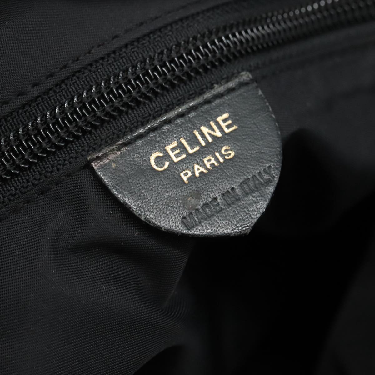 Céline Logo Du Cercle Black Synthetic Shoulder Bag (Pre-Owned)