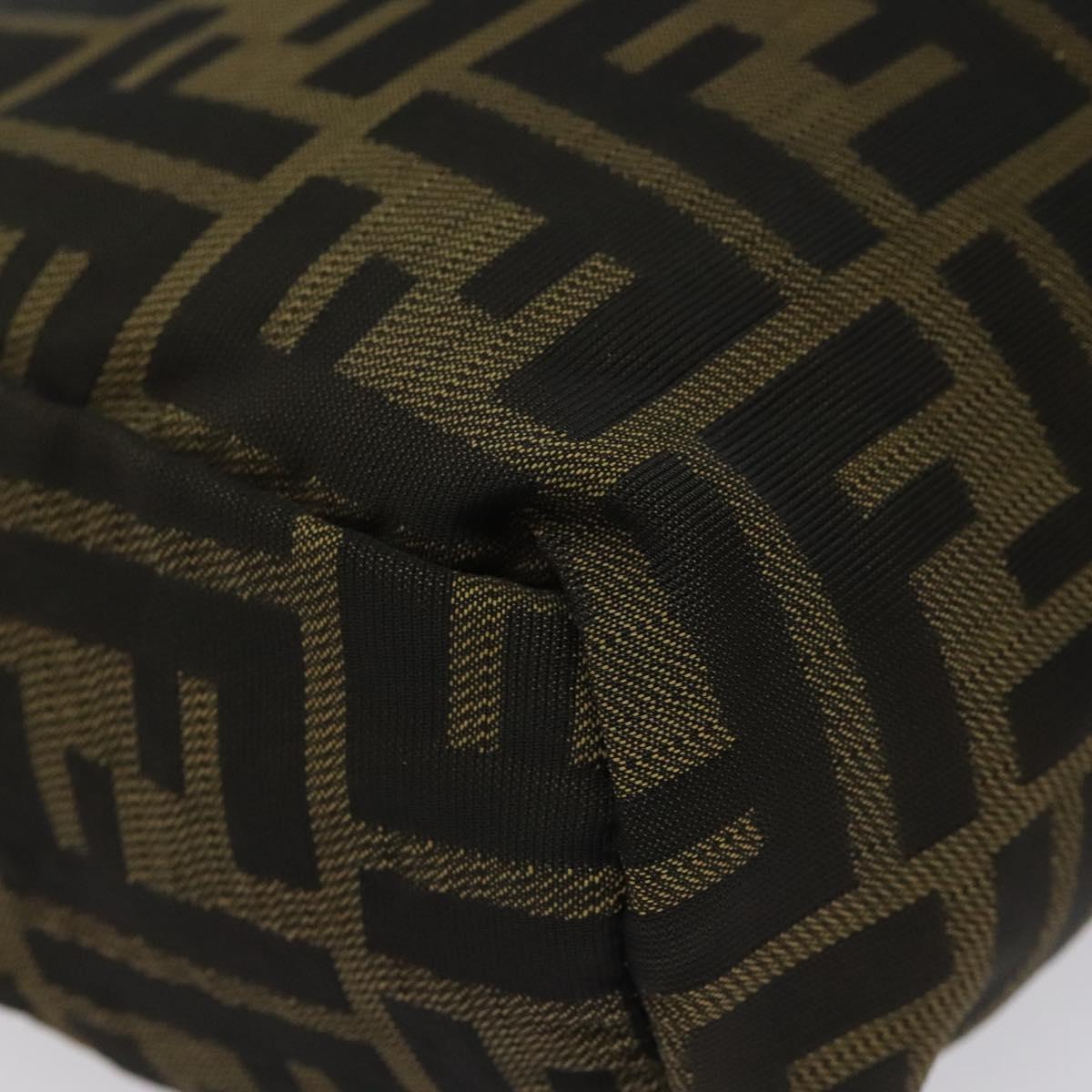 Fendi Zucca Brown Canvas Handbag (Pre-Owned)