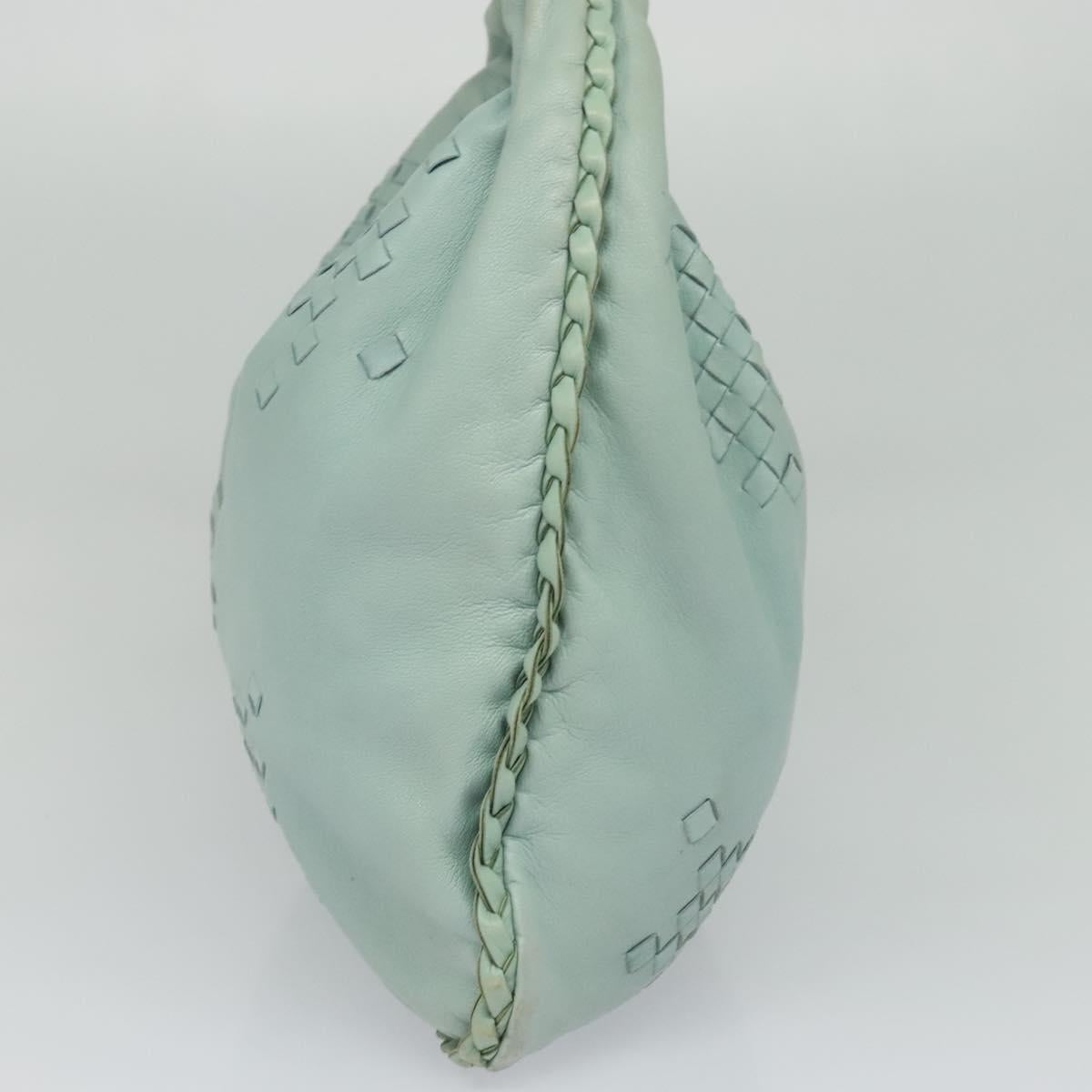 Bottega Veneta Jodie Blue Leather Handbag (Pre-Owned)