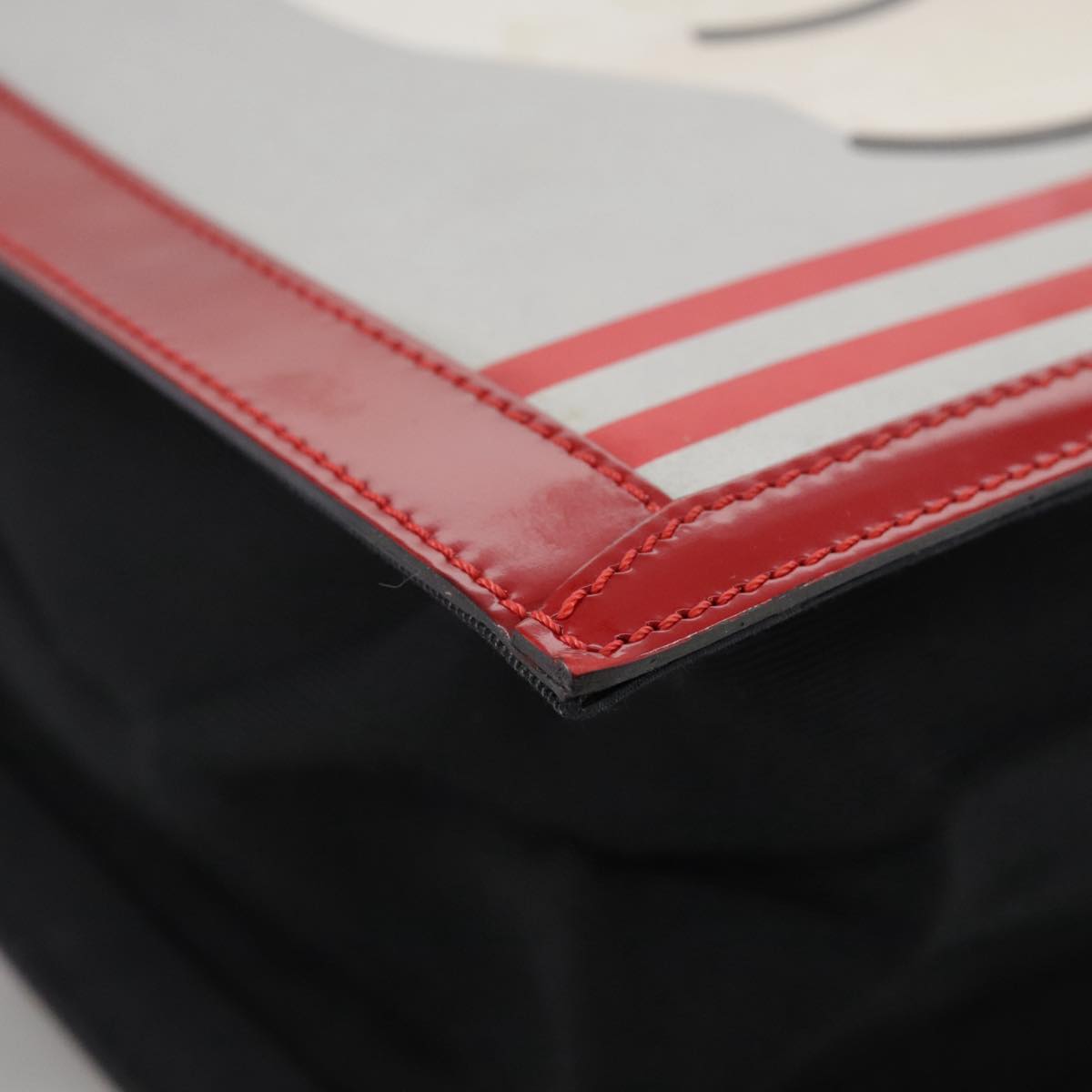 Chanel Coco Mark Red Leather Tote Bag (Pre-Owned)