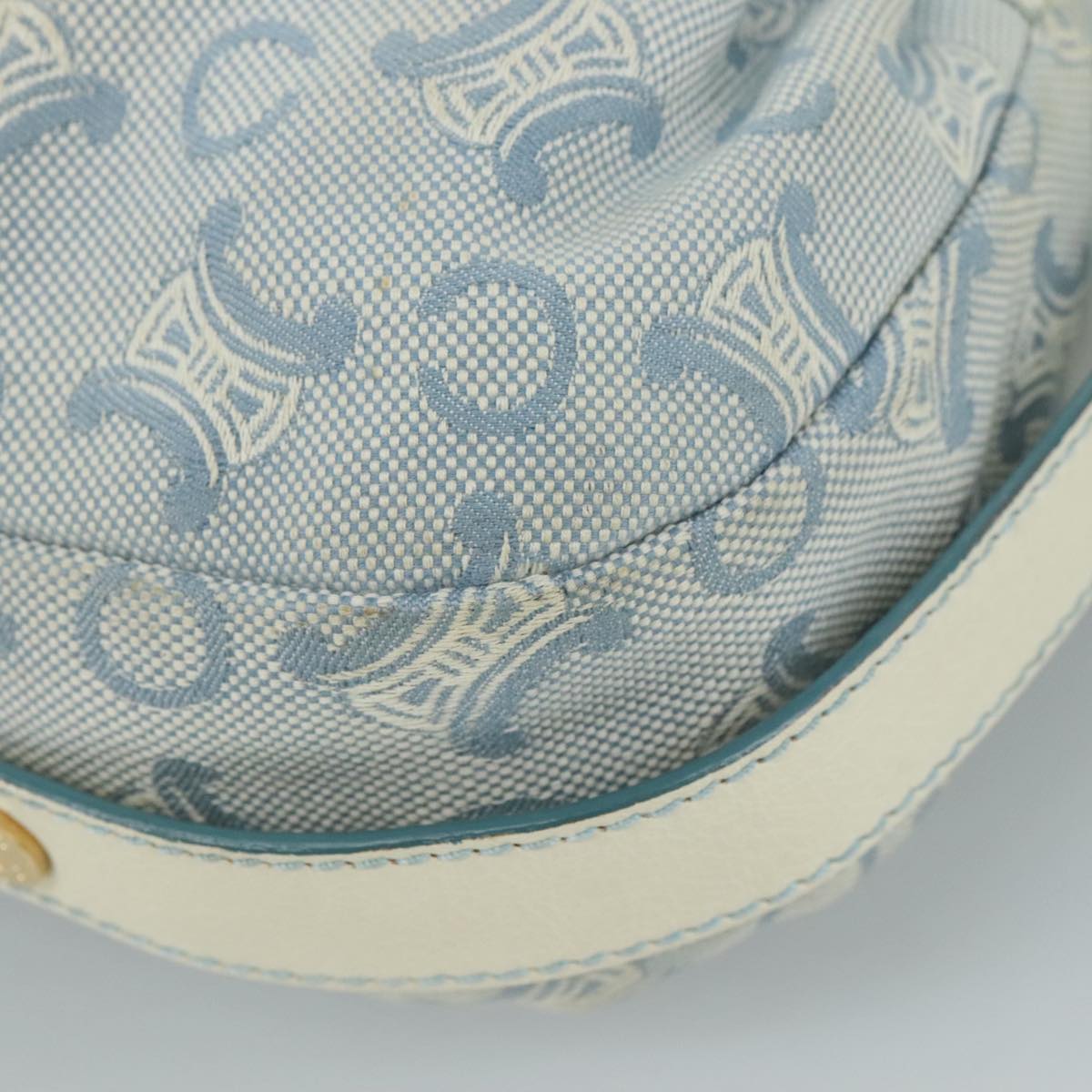 Céline Macadam Blue Canvas Shoulder Bag (Pre-Owned)