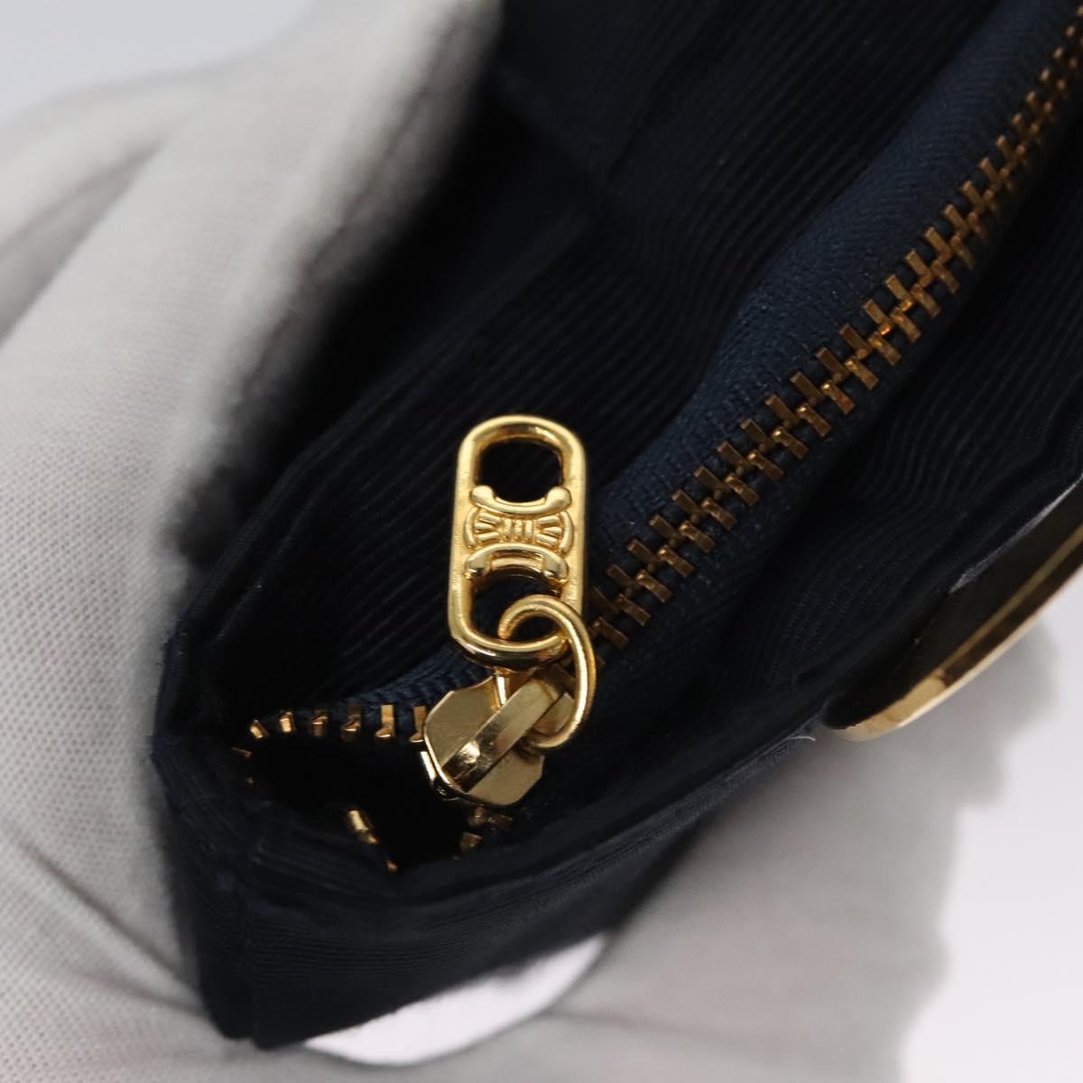 Céline Logo Du Cercle Black Synthetic Clutch Bag (Pre-Owned)