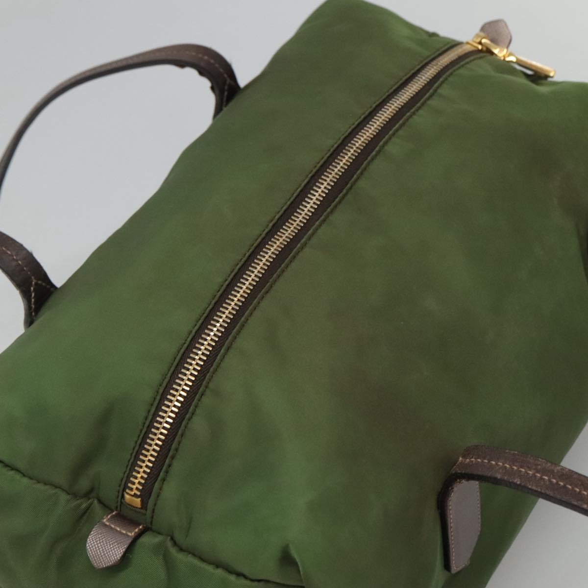 Prada Re-Nylon Green Synthetic Handbag (Pre-Owned)
