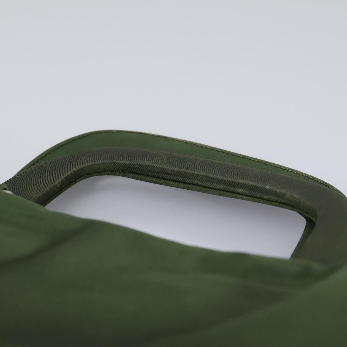 Prada Tessuto Green Synthetic Handbag (Pre-Owned)