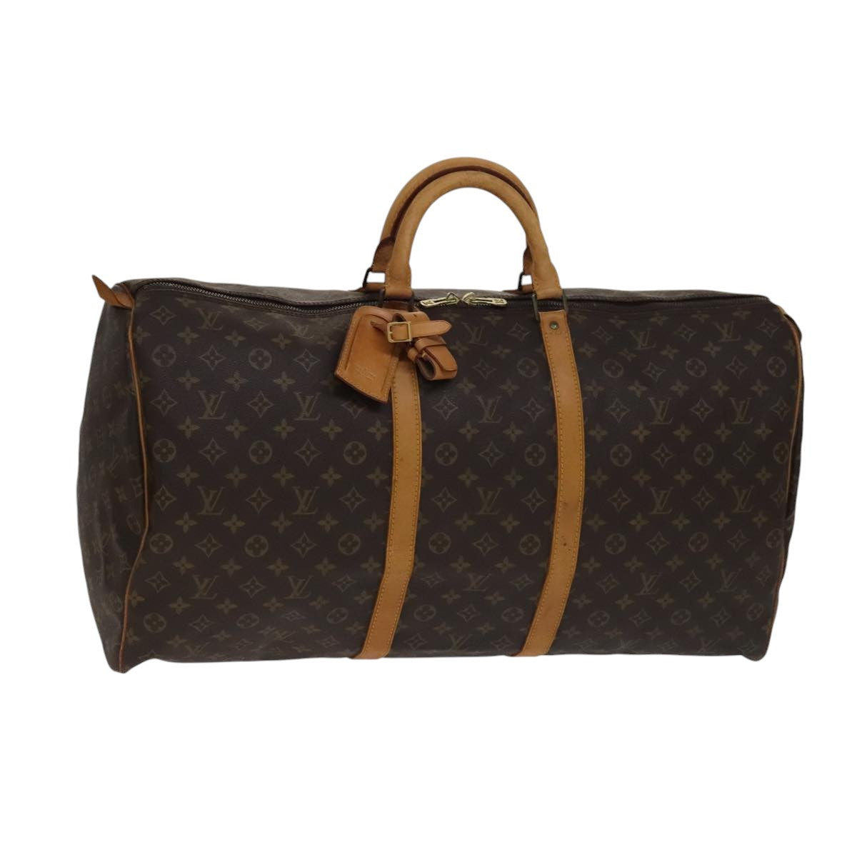 Louis Vuitton Keepall 60 Brown Canvas Travel Bag (Pre-Owned)