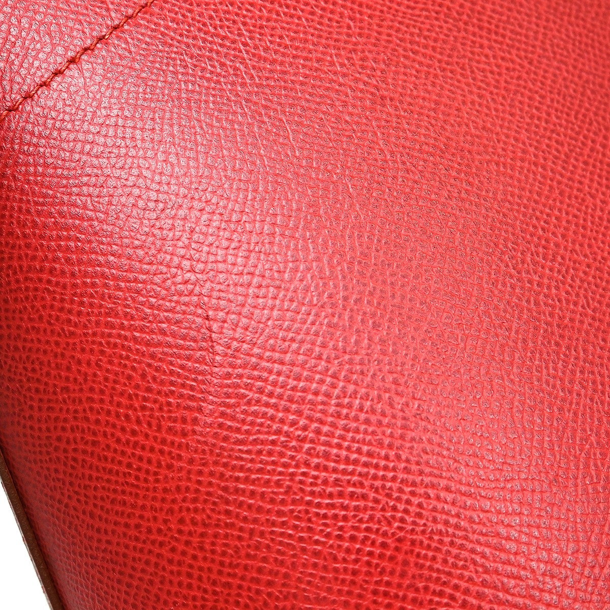 Hermes Bolide Courchevel Red Leather Handbag (Pre-Owned)