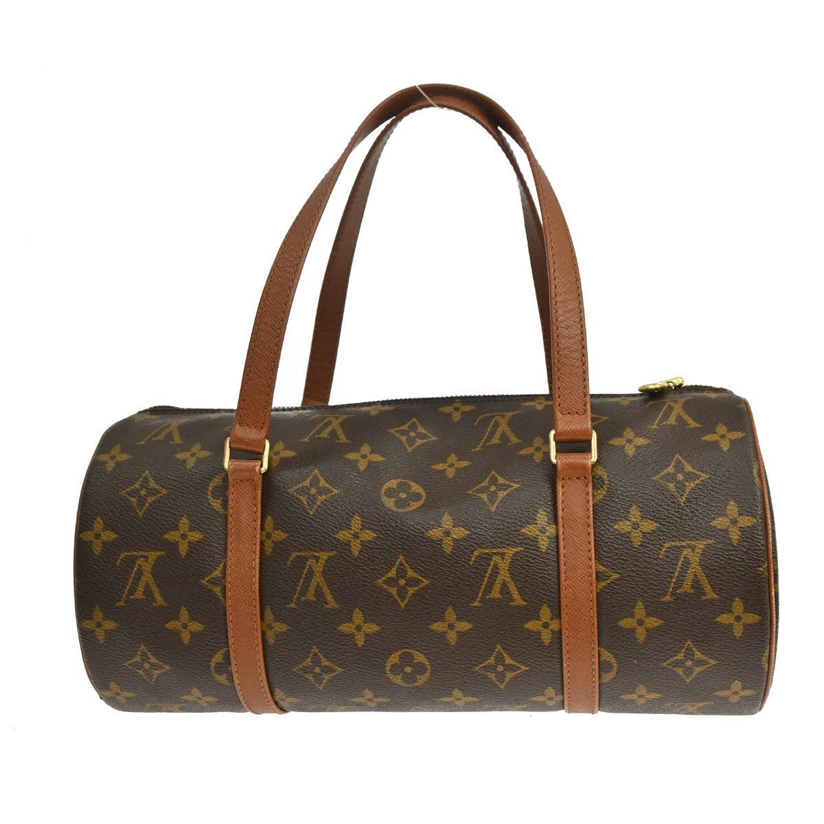 Louis Vuitton Papillon Monogram Canvas Brown Canvas Handbag (Pre-Owned)