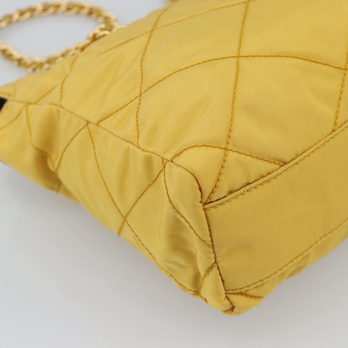 Prada Re-Edition 1995 Chain Quilted Re-Nylon Yellow Nylon Tote Bag Bag (Pre-Owned)
