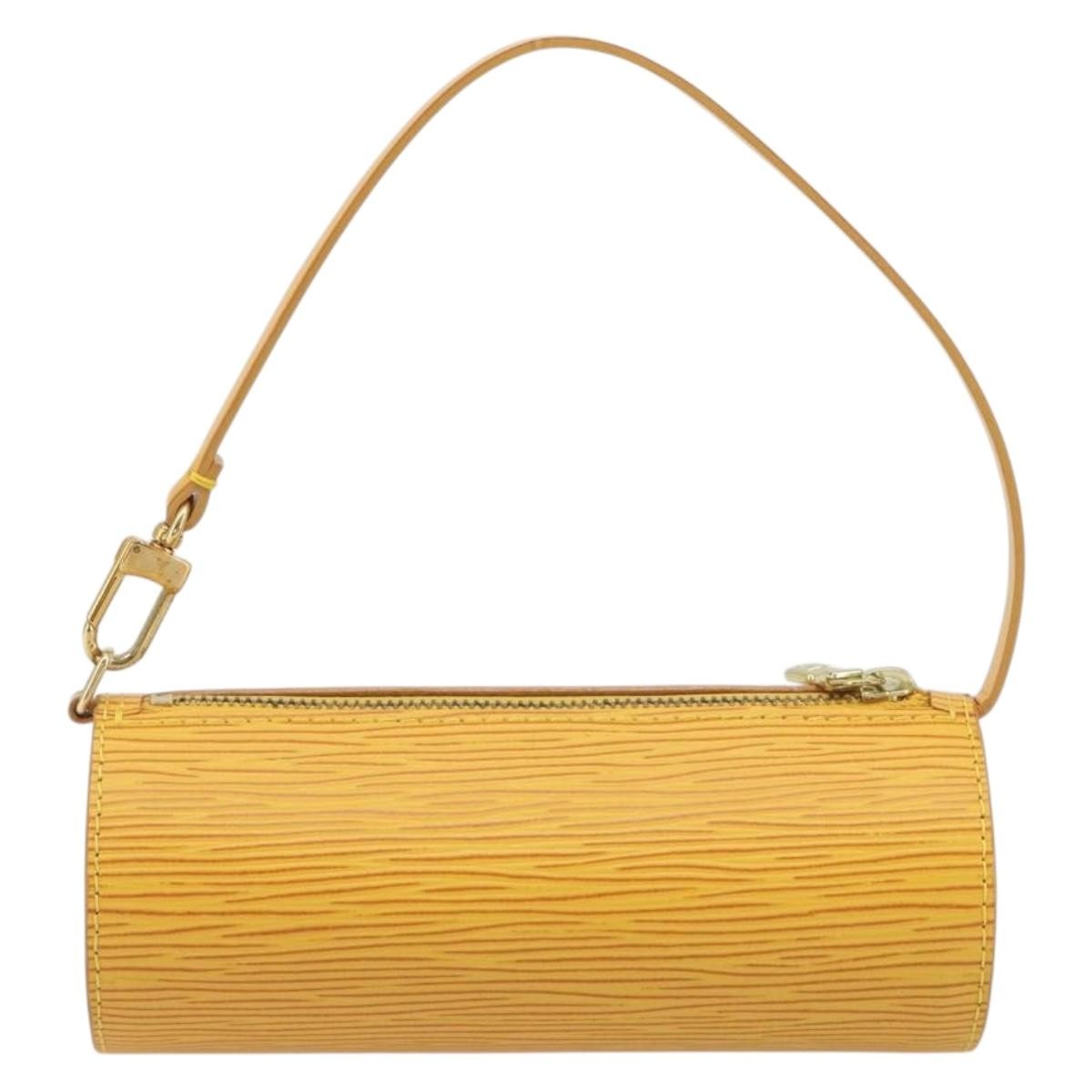 Louis Vuitton Soufflot Pochette Epi Leather Yellow Leather Clutche & Pouche Bag (Pre-Owned)