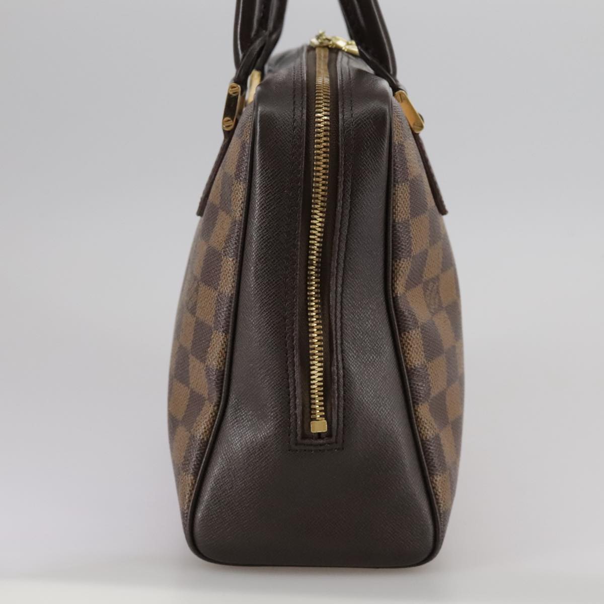 Louis Vuitton Triana Brown Canvas Handbag (Pre-Owned)