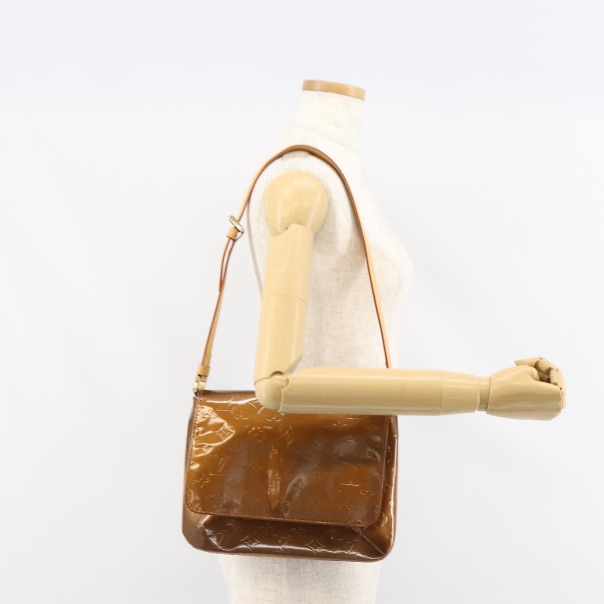 Louis Vuitton Thompson Street Monogram Vernis Brown Patent_Leather Shoulder Bag Bag (Pre-Owned)