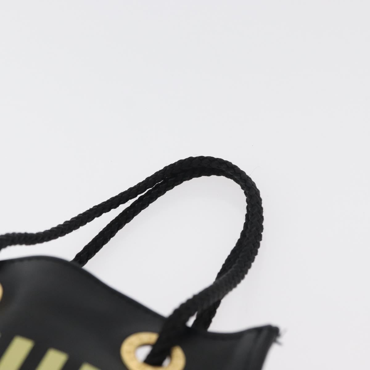 Fendi Fazzuolo Leather Black Polyester Tote Bag Bag (Pre-Owned)