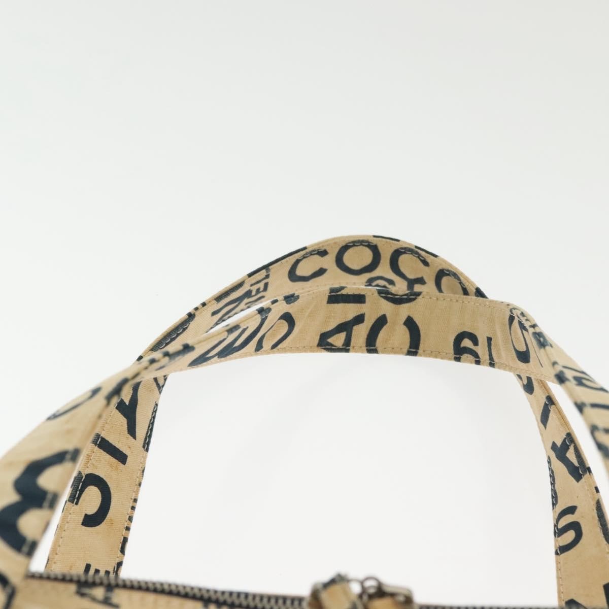 Chanel Cambon Canvas White Canvas Bag (Pre-Owned)