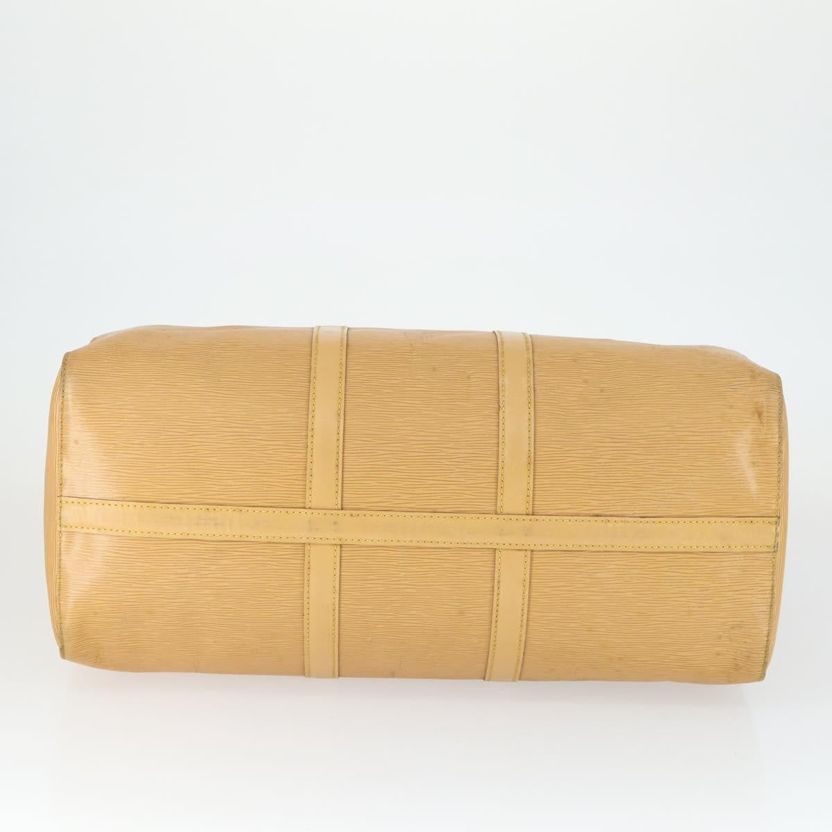 Louis Vuitton Keepall Epi Leather Beige Leather Travel Bag Bag (Pre-Owned)