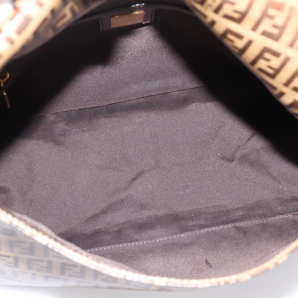Fendi Baguette Patent Leather Beige Patent_Leather Handbag (Pre-Owned)