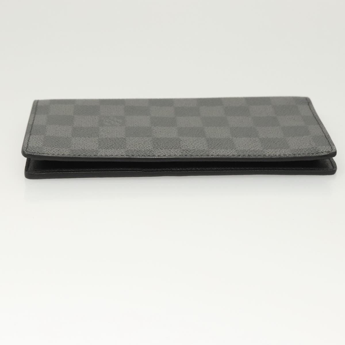 Louis Vuitton Brazza Long Bifold Damier Gray Canvas Wallets Accessory (Pre-Owned)