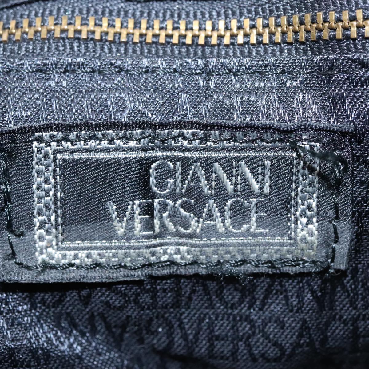 Versace Black Leather Handbag (Pre-Owned)