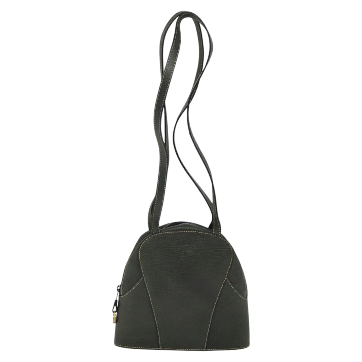 Loewe Khaki Leather Shoulder Bag (Pre-Owned)