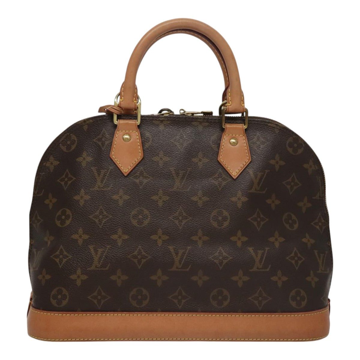 Louis Vuitton Alma Brown Canvas Handbag (Pre-Owned)