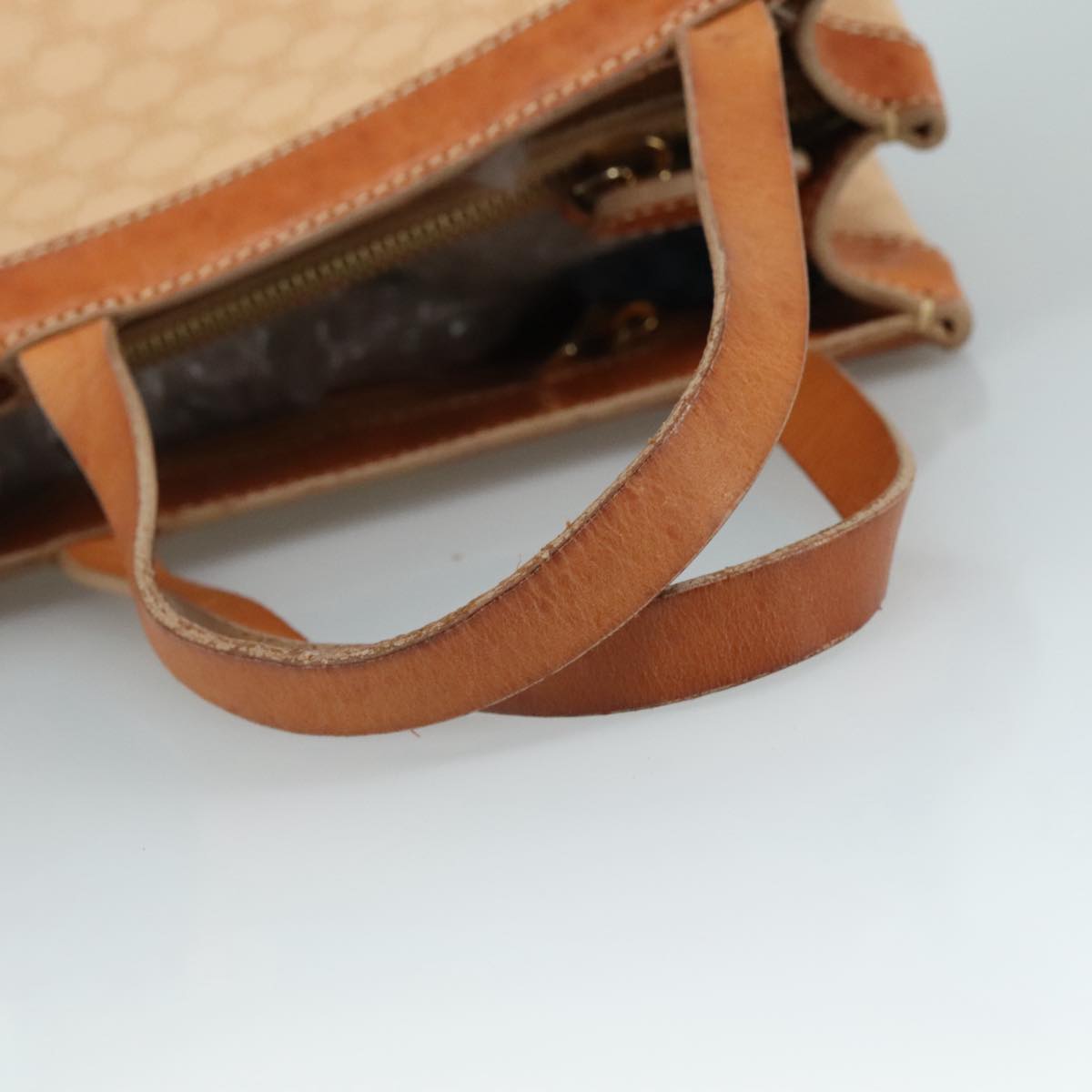 Céline Macadam Beige Canvas Handbag (Pre-Owned)