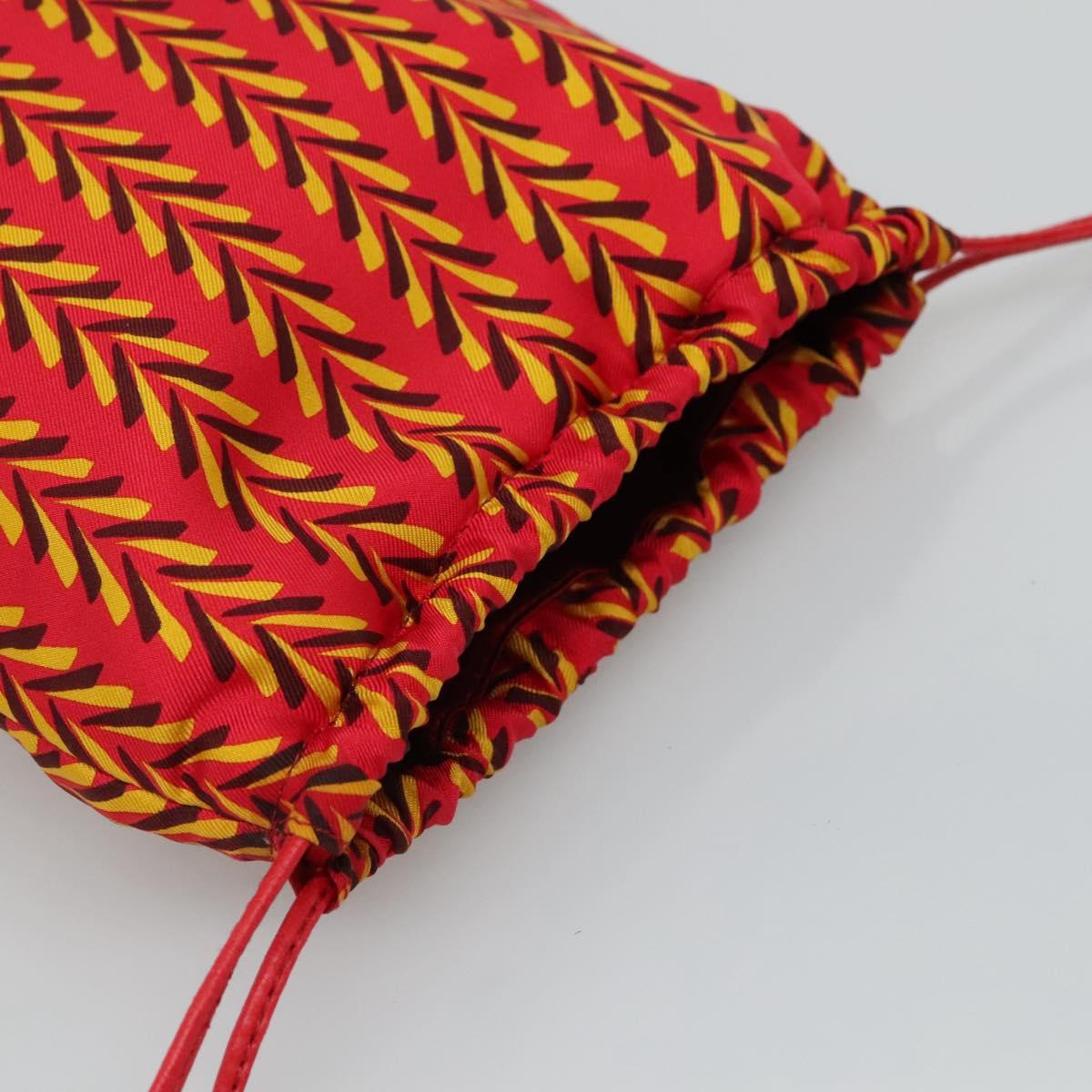 Prada Tessuto Red Silk Shoulder Bag (Pre-Owned)