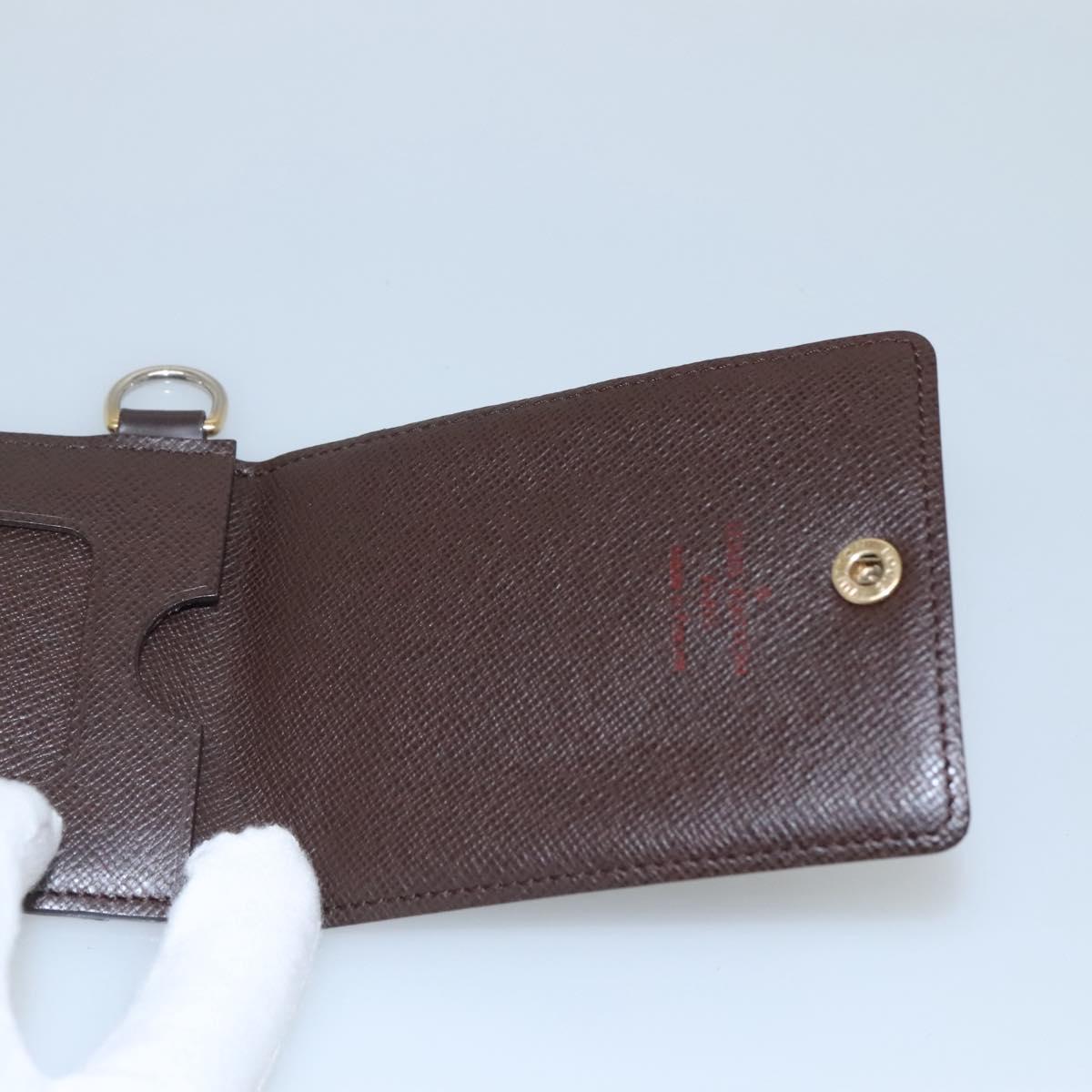 Louis Vuitton Card Case Brown Canvas Wallet (Pre-Owned)