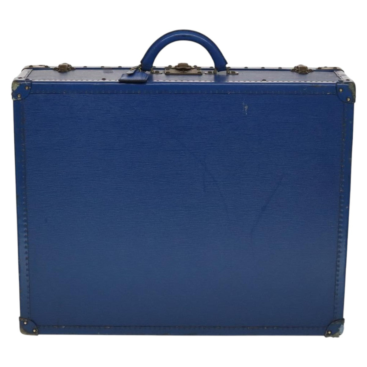 Louis Vuitton Trunk Blue Leather Travel Bag (Pre-Owned)