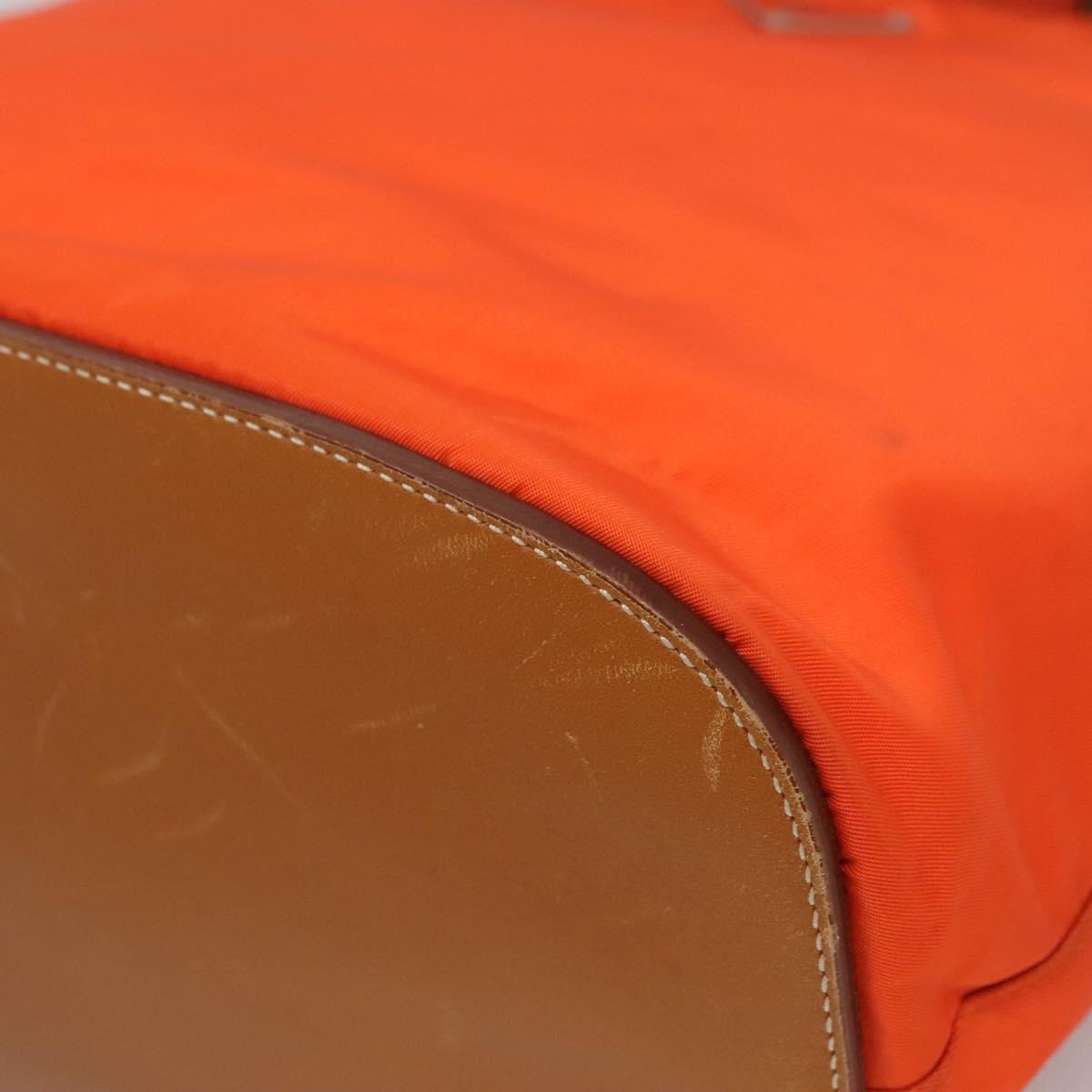 Prada Re-Nylon Orange Synthetic Shoulder Bag (Pre-Owned)
