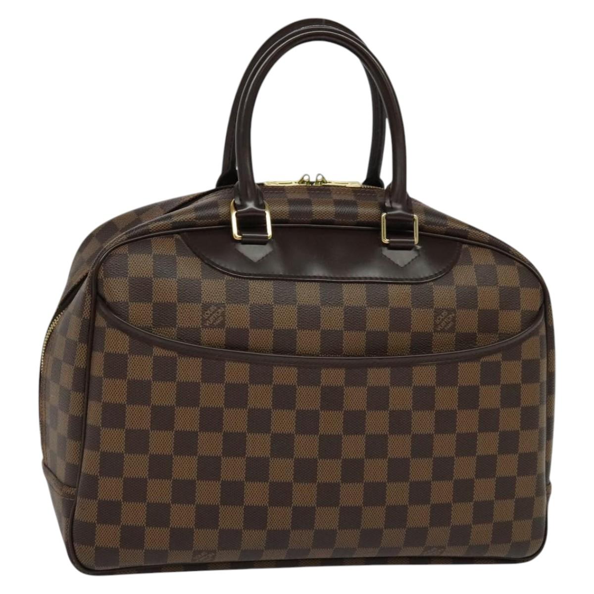 Louis Vuitton Deauville Brown Canvas Handbag (Pre-Owned)