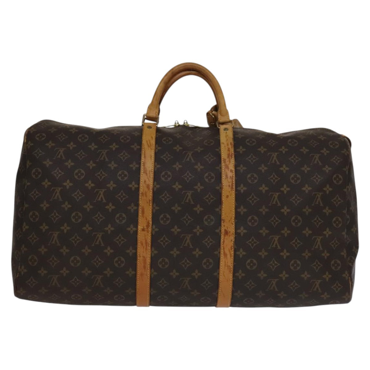 Louis Vuitton Keepall 60 Brown Canvas Travel Bag (Pre-Owned)